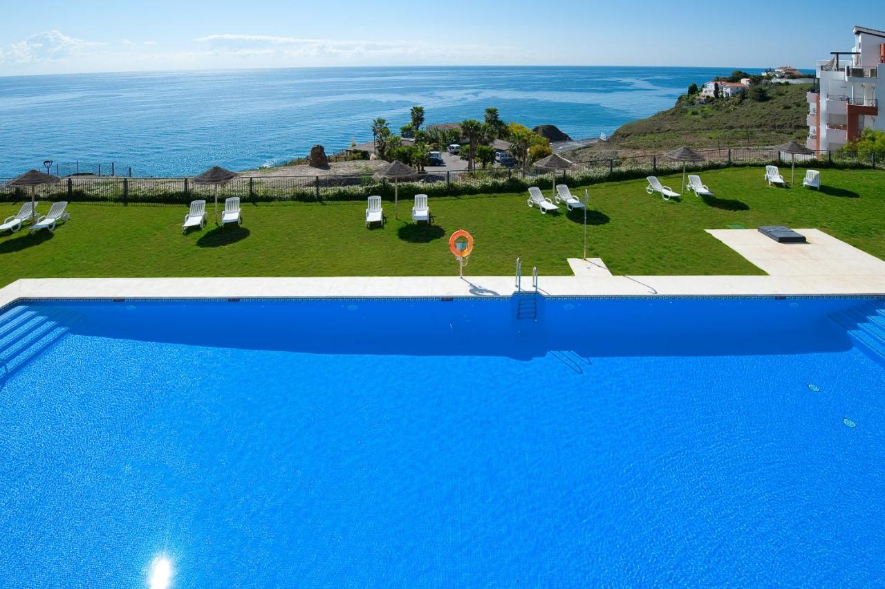 Precioso Apartamento 1 Dormitorio Con Vistas Mar Frontal Torrox Bagian luar foto