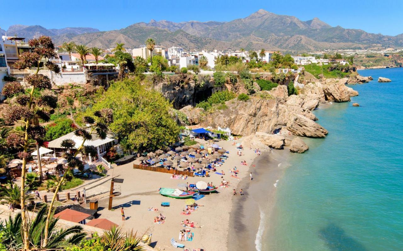 Precioso Apartamento 1 Dormitorio Con Vistas Mar Frontal Torrox Bagian luar foto