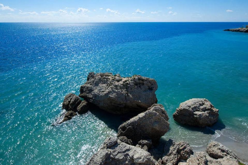 Precioso Apartamento 1 Dormitorio Con Vistas Mar Frontal Torrox Bagian luar foto